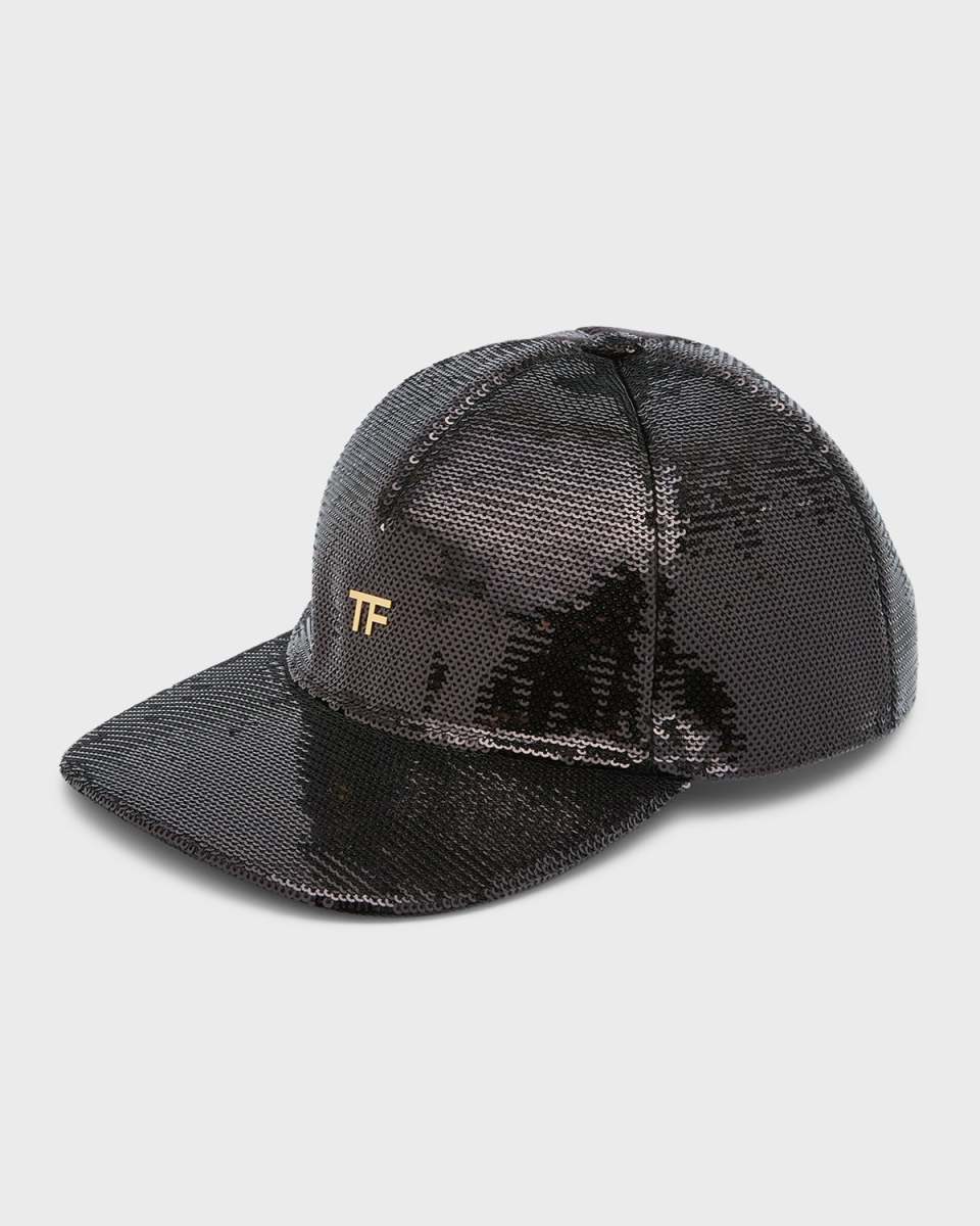 Sequin Monogram Baseball Cap